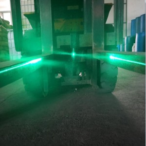 Gröna eller röda strålar Farliga lastredningssystem för gaffeltruckar