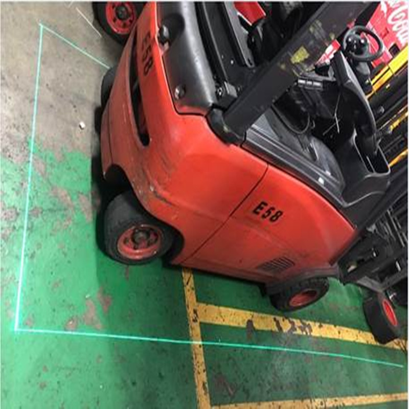 Rött eller grönt lasergaffeltrucksäkerhetsljus för lager